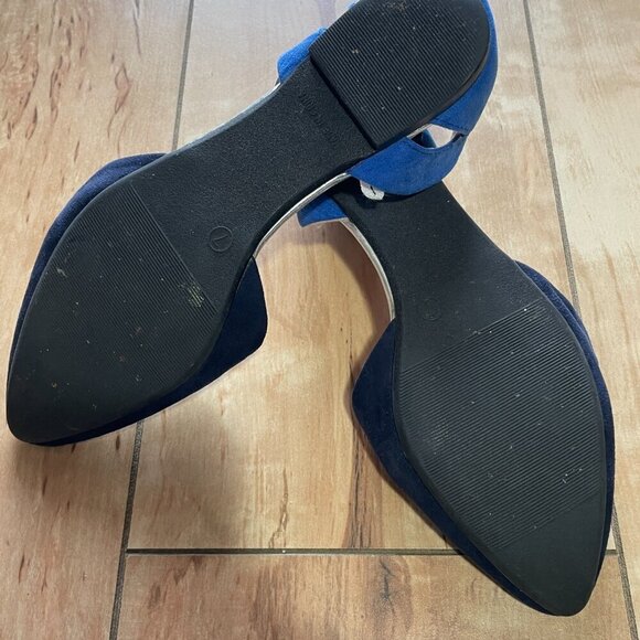 GAP - pointed toe flats -  women's US size 7 - navy, blue - Picture 5 of 6